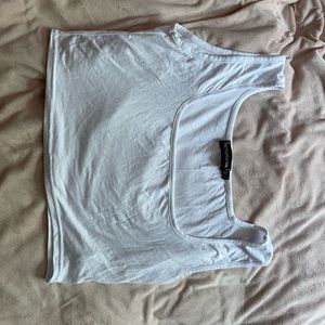 White crop top